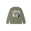 STU SS25 dice printing long-sleeved t-shirt for men and women of the same style, spot classic
