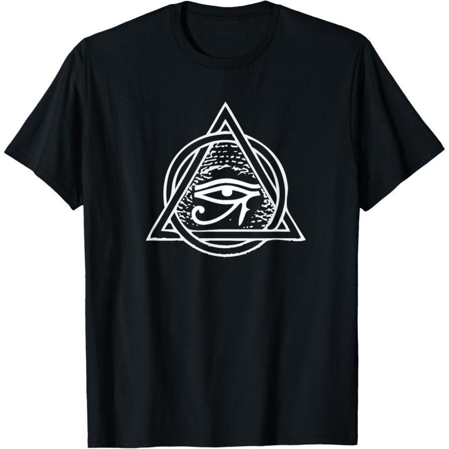 

Pyramid Eye of Ra Cool Illuminati All Seeing Eye Egyptian T-Shirt XXXXXL чёрный