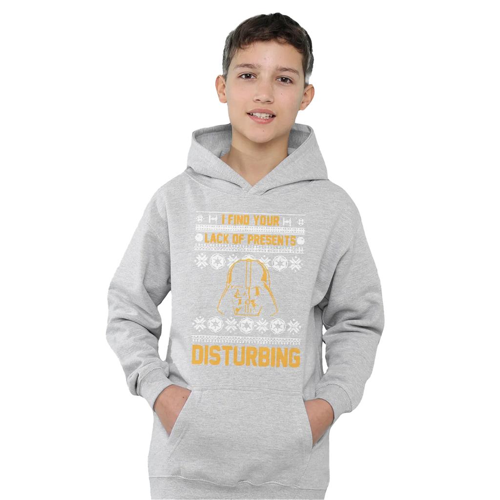 Star Wars Childrens/Kids Lack Of Christmas Presents Fair Isle Pullover Hoodie
