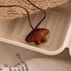 Creative Retro Resin Croissant Pendant Long Necklace Niche Simple Cute Item