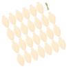 10 Pcs Wooden Light Bulb Slices Unfinished DIY Christmas Decoration Hanging Xmas Tree Wall Door Window Festive Crafts