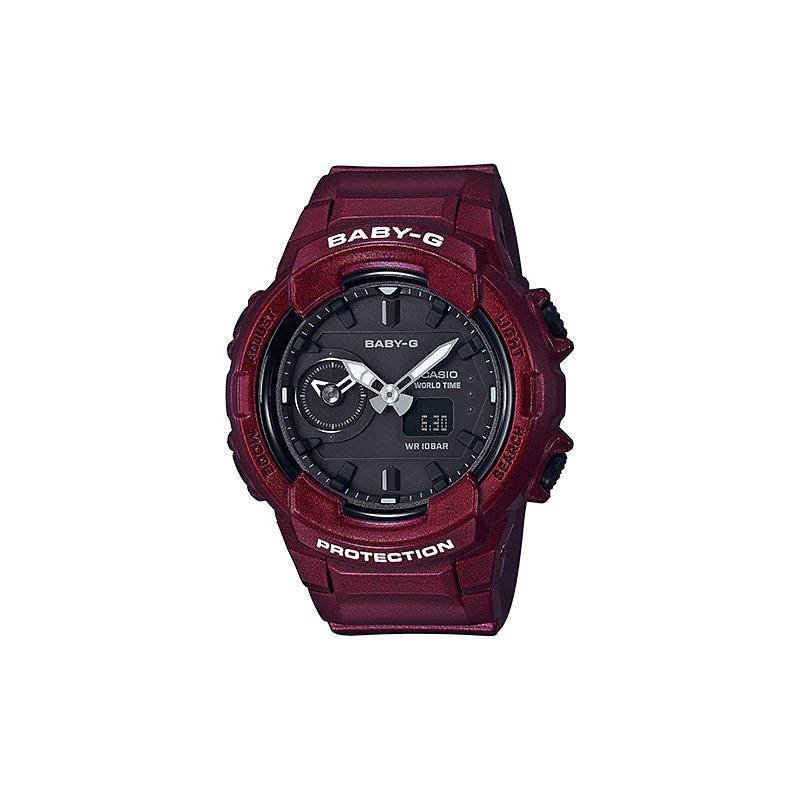 

Casio CASIOBABY-G Waterproof Trendy Electronic Sports Dark Dial Dual Display Watch Quartz Movement Resin Strap Japanese and Korean Watch BGA-230S-4A чорний