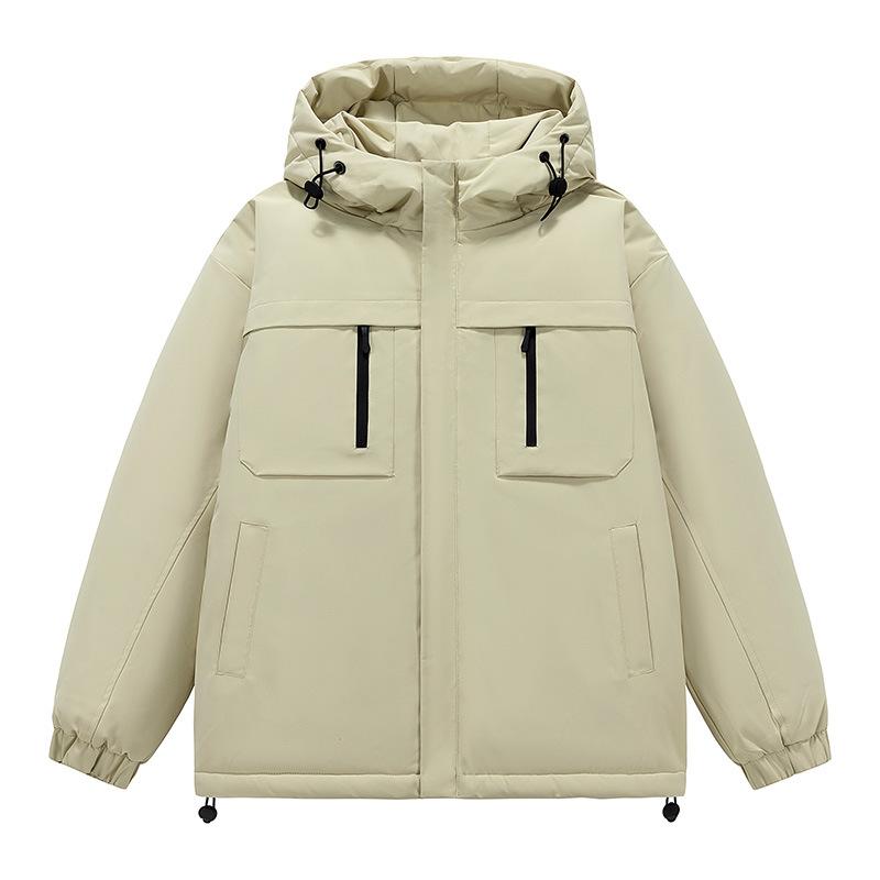 Winter Explosion Outdoor Tooling Mountain Charge Cotton Clothes Men and Women Couples Color Matching Hooded Jacket Cotton Clothes Factory