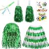 Fringe Skirt Soccer Fan Costume Supplies Set Cheerleading Gear Set  Game Day Match Party
