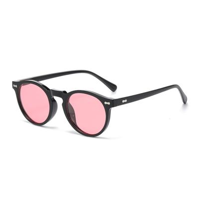 Okrągłe okulary przeciwsłoneczne w stylu retro z detalami ćwieków, inspirowane modą japońską i koreańską, europejskie i amerykańskie okulary przeciwsłoneczne z polaryzacją