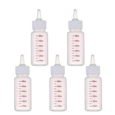 Store88 Babyflaska Napp för Vatten Litet Set om 5 Husdjur, Vätsketillförsel, Tillbehör, Matning, Spruta, Katt, Hund, Djur, Vård, 60 ml,