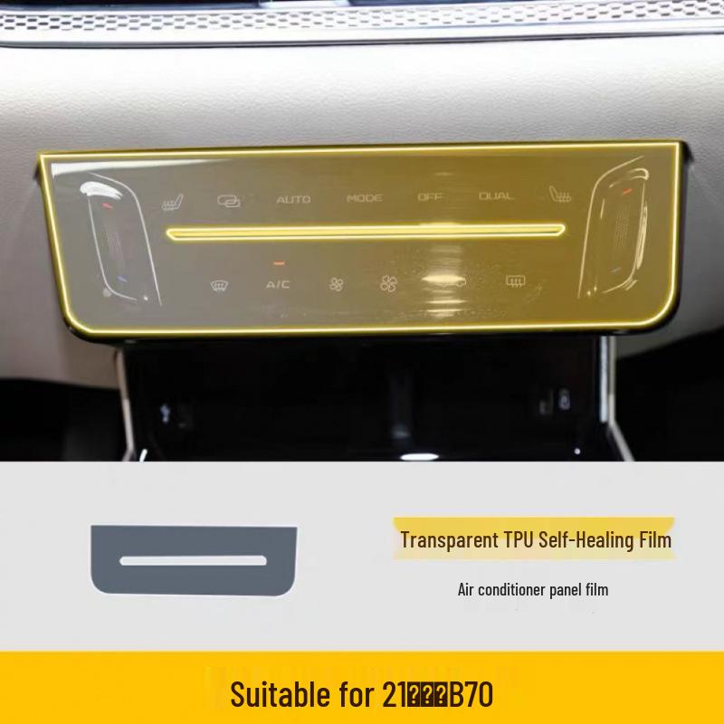 

21-25 Model B70 Screen Center Console Trim Film - Transparent Car Interior Protector