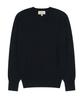 BELLIEF Essential Merino Wool Fine V-Neck Knit (Navy)