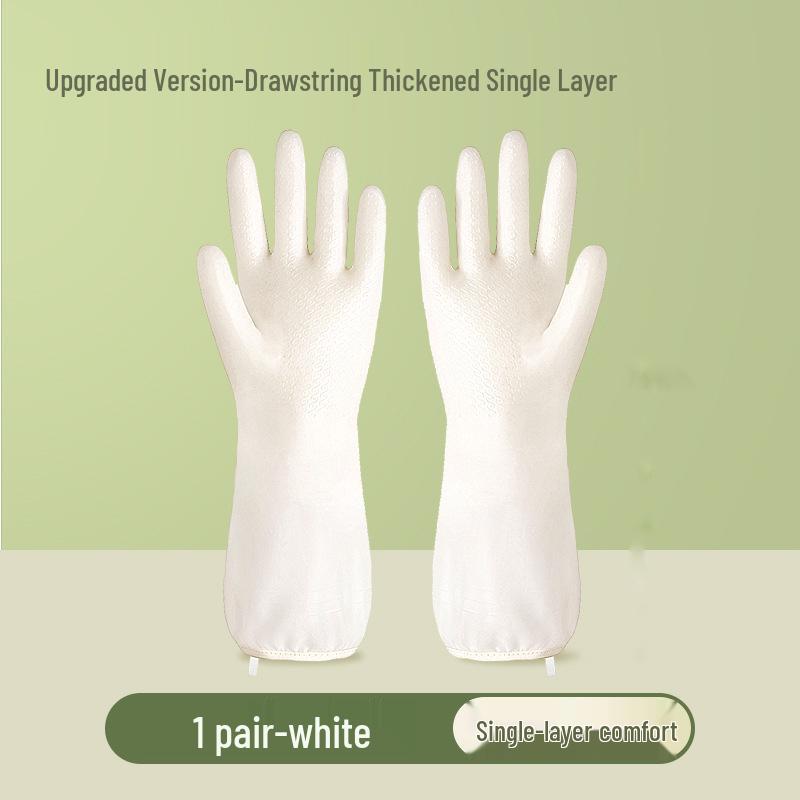 

Прочные водонепроницаемые удлиненные перчатки для мытья посуды для кухни и уборки