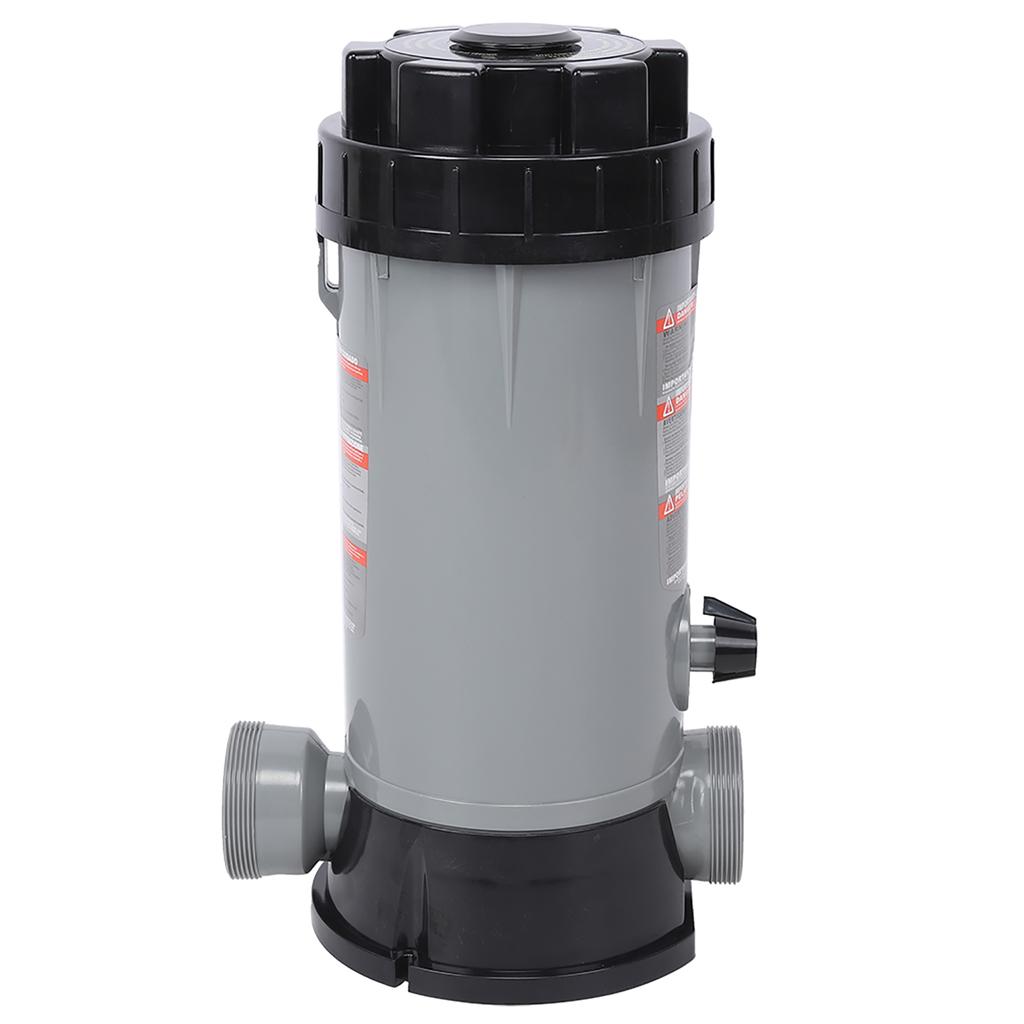 CL200 Automatic ChemicalFeeder, 9L Capacity PVC Inline Automatic Chlorinator Feeder for AboveGround Inground Swimming Pool