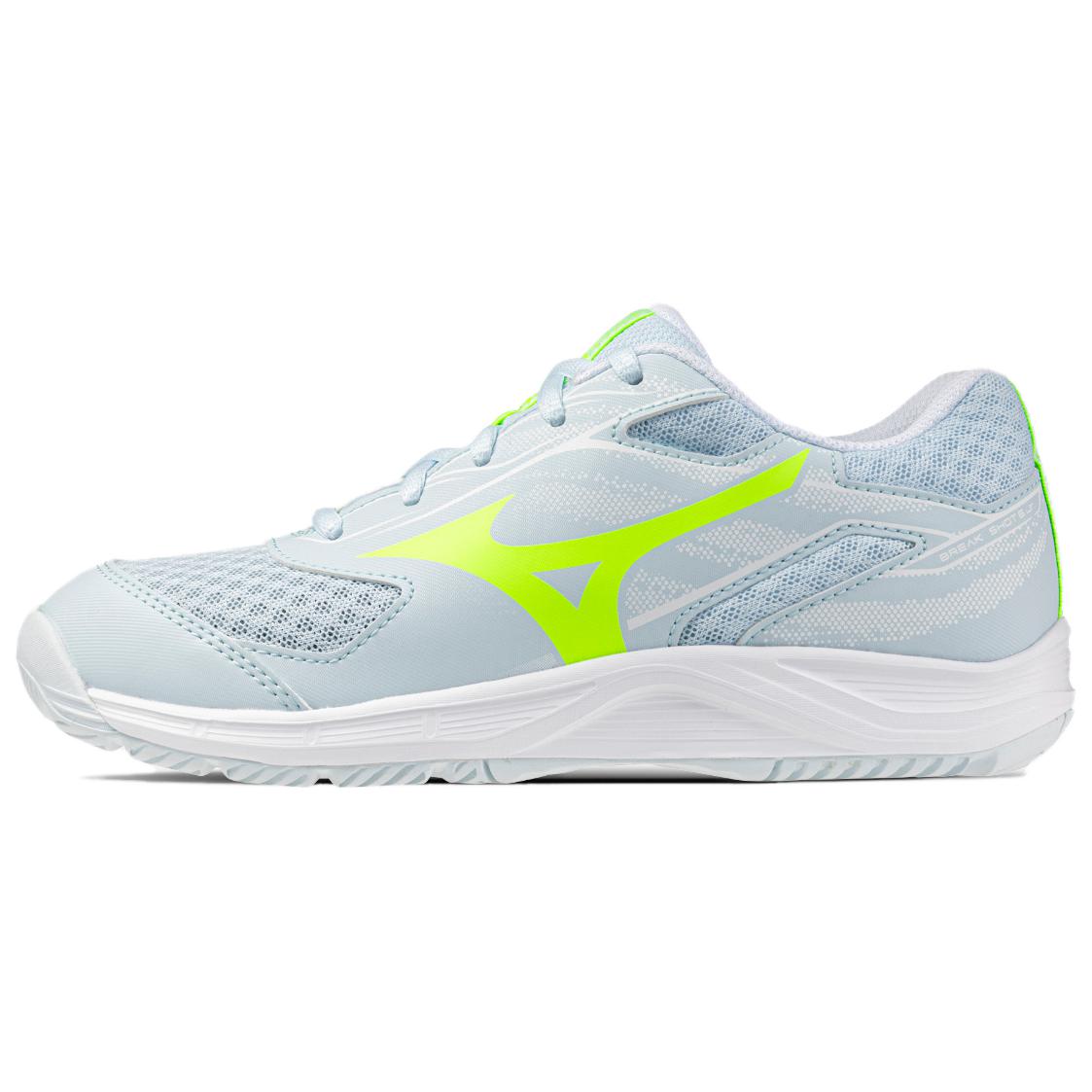 

Mizuno BREAK SHOT 5 Jr.AC Low top Tennis Shoes Unisex Aqua Blue/Yellow 61GA255522 34.5