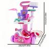 Kids Cleaning Set For Toddlers Pretend Play Housekeeping Cart Broom Dust Pan Mop Kids House Cleaning Tools Birthday Present