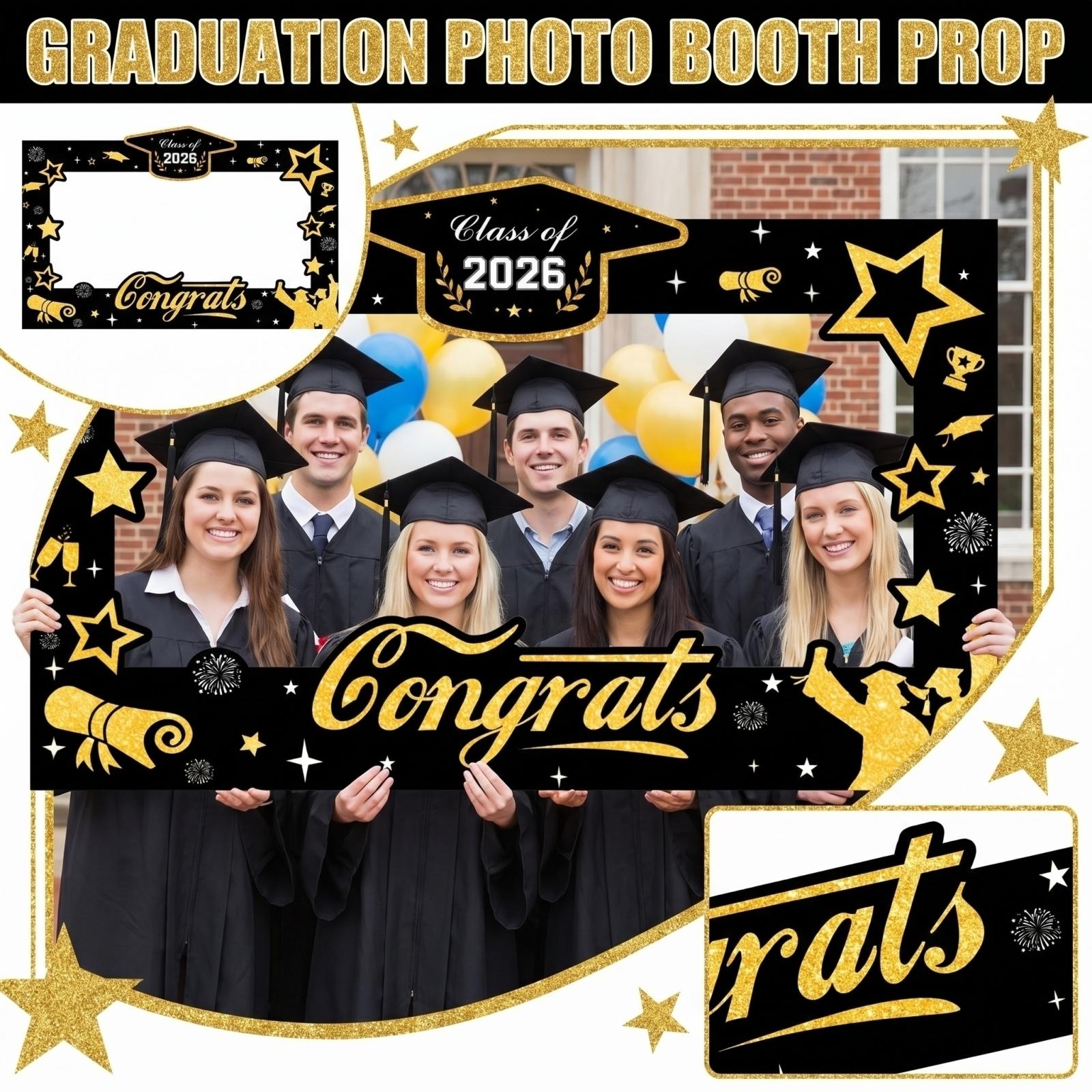 

Graduation Party Background Cloth Hanging Flag Decoration Background Photo Flag one size