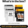 Kodak 4PASS Film Cartridge (5.3 X 8.6 Cm), 60 Sheets, for Kodak Mini 2 Retro & Mini Shot 2 Retro.