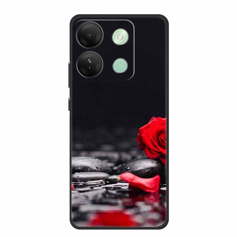 For Infinix Smart 7 HD Plus Case Black Silicone Soft Back Cover Case For Infinix Smart 7 Plus HD Phone Case Smart7 HD 7Plus Capa