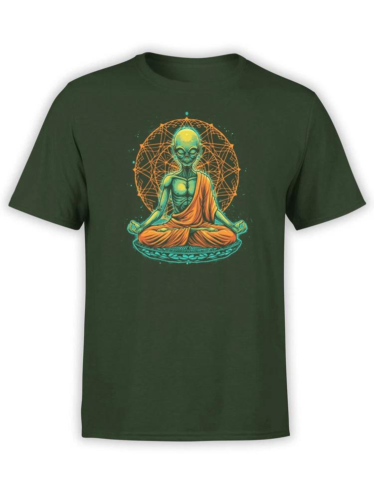 Fantucci Aliens TShirt Collection Meditating Alien TShirt Unisex S