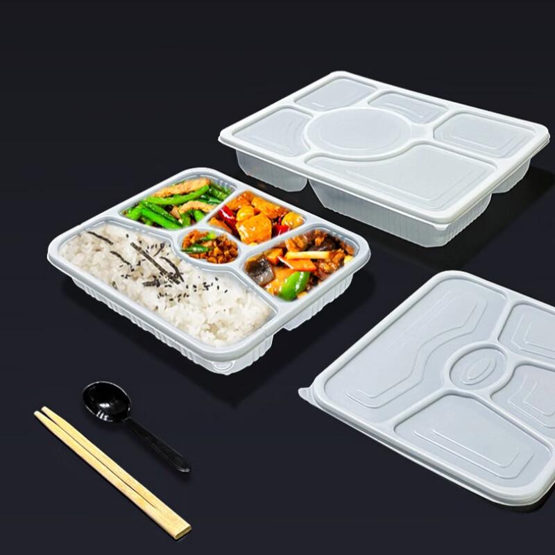 Disposable Five-Compartment Lunch Box