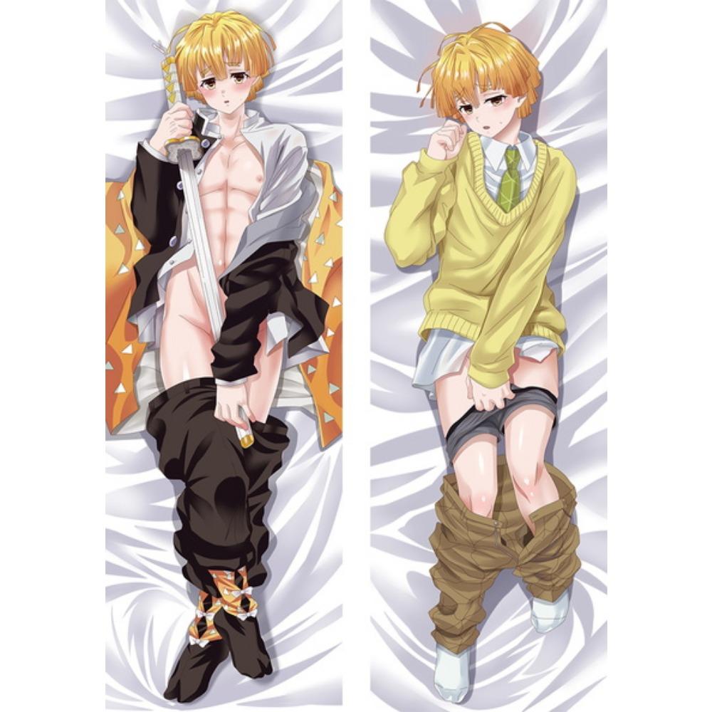Japonský anime zabiják démonů Agatsuma Zenitsu Dakimakura Kamado Nezuko Pouzdro na polštář Objímání celého těla Kochou Shinobu Potah na polštář