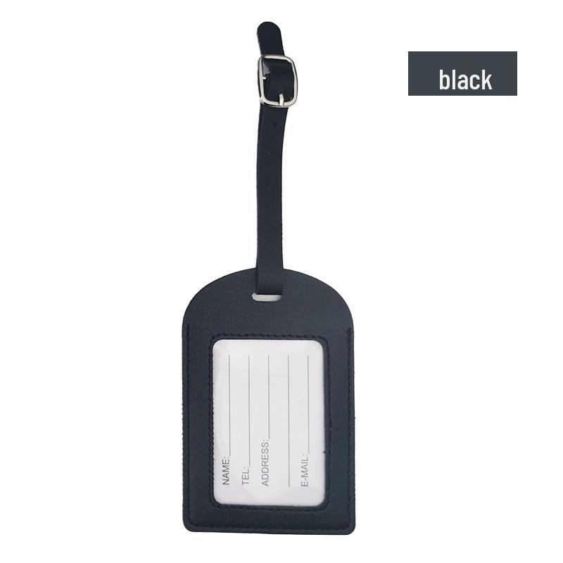 Multicolor Leather Airplane Boarding Pass Suitcase Tag