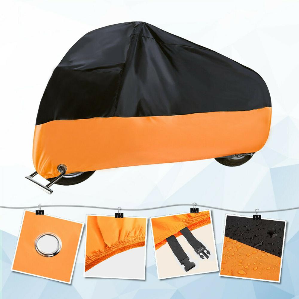 Universal Indoor Outdoor Motorcycle Cover Bike Waterproof Outdoor Rain Dust Sun UV Scooter Protector XL-3XL Dust