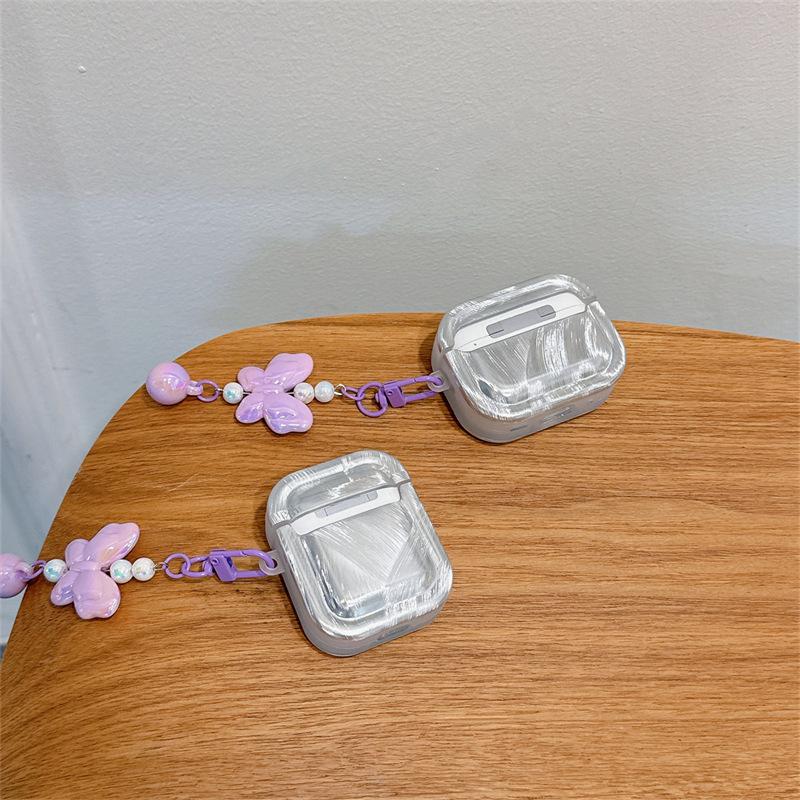 AirPods 4 Earphone Cover Colorful Flower Butterfly Suitable for Apple 2 3rd Generation Wireless Bluetooth Protective Case Girl Pro