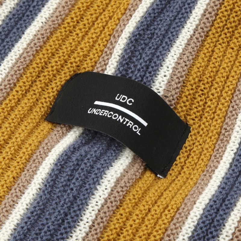 UNDERCONTROL BEANIE / VERTICAL Stripe/ MUSTARD