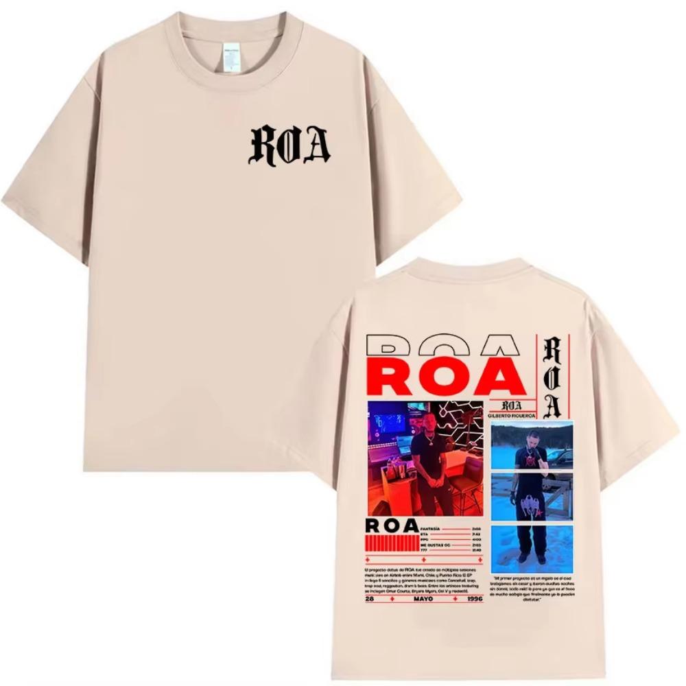 Rapper ROA Tour 2025 Album Graphic T-Shirt Men Hip Hop Rock Gothic Short Sleeve T Shirt Vintage Oversized  Tees Streetwear