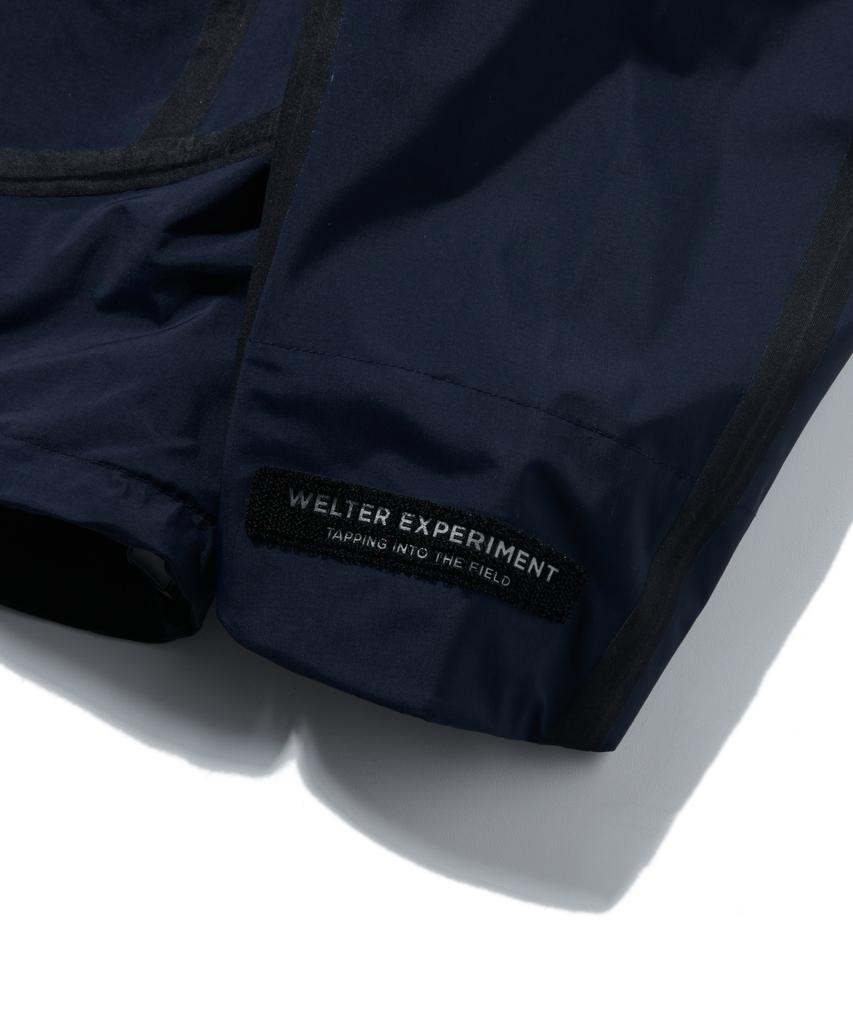 Welter Experiment Wol027_3Layer Seamsealing Stand Shell Jacket_Navy