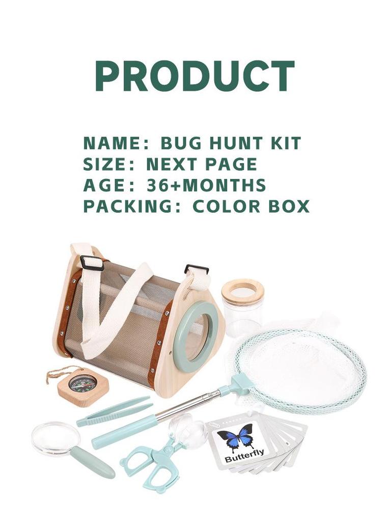 Kids' Outdoor Insect Exploration Kit: Bug Catching & Plant Observation Set for Young Scientists