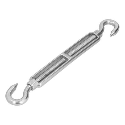 Drahtseilspanner 304 Edelstahl M16 Verstellbare Spannschraube Haken TakelzubehörCC