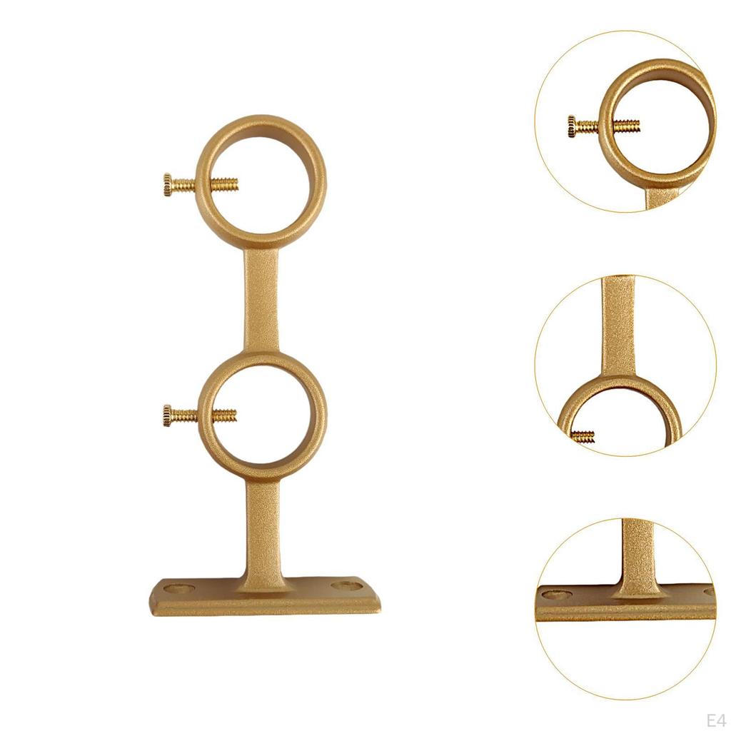 Doppelte Gardinenstangenhalterung unterstützt Fenstervorhanghalter für Hotel