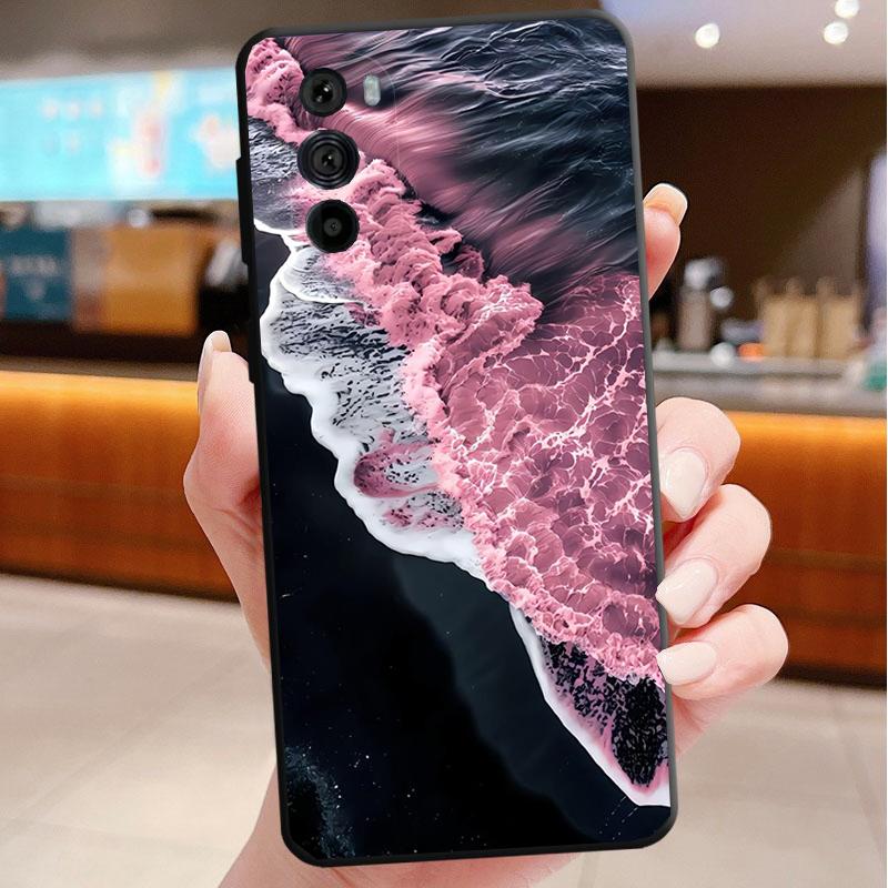 Phone Case For Motorola Edge 50 40 Pro 60 50 40 30 Ultra Neo Fusion Moto G Play G Stylus G Power G Pink Aesthtic