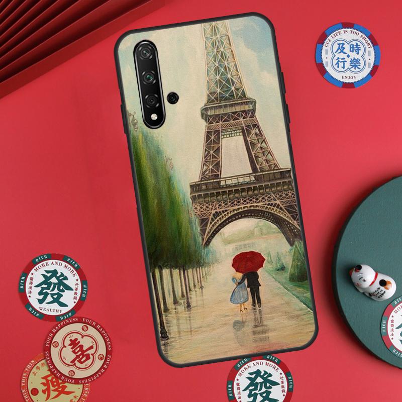 Paris Eiffel Tower For Huawei Nova Y73 Y72 Y61 Y91 Y90 Y70 Y60 12s 12i 11i 8i 9 10 SE P60 Pro P30 P40 Lite Case