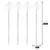 Luminous Tent Ground Pegs Anti-Rust Galvanized Steel Tent Stakes Glow In Dark Design Outdoor Camping Tent Canopy Fixing Hardware