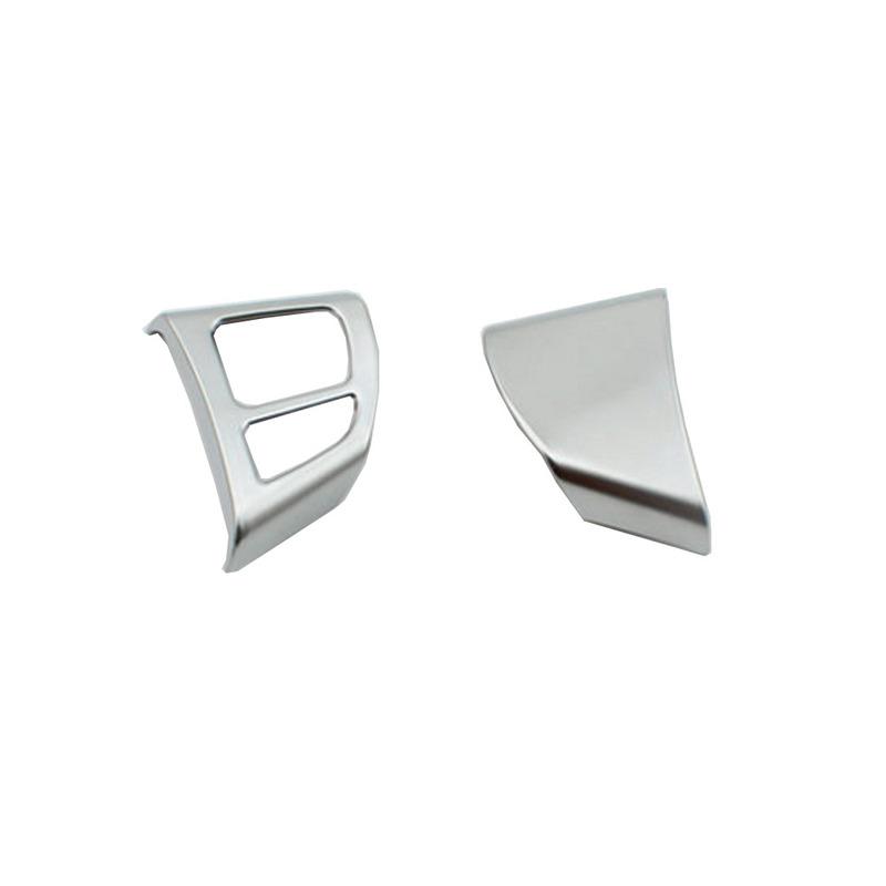 For Suzuki S-cross Scross SX4 2014 2015 2016 2017 Car Detector Stick Cover ABS Matte Steering Wheel Interior Kit Trim Frame 2PCs