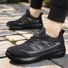 Mesh Breathable Sneakers Men's Lace-up Fashion Black Classic Shoes Spring and Summer Casual Men's Shoes