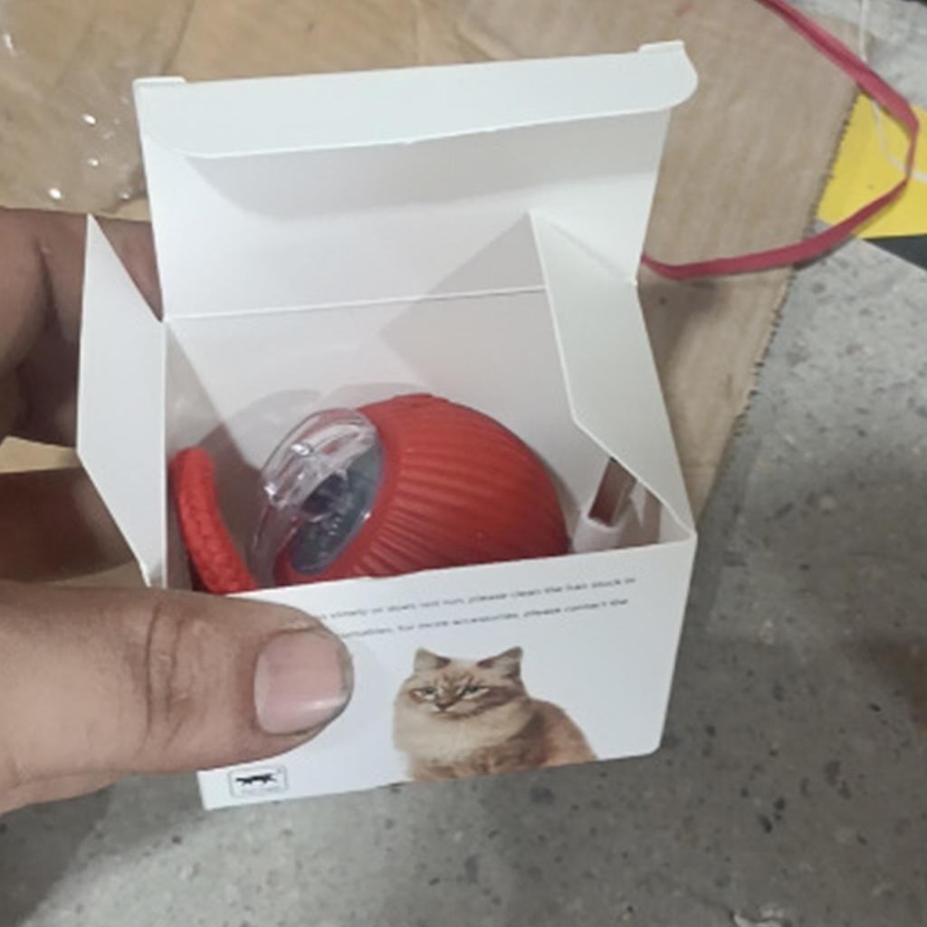 6x6x6cm Cat Interactive Ball Toy Automatic Rolling Ball Tail Rechargeable Smart Pet Electric Toy Dog Cat Training Imitate Mouse