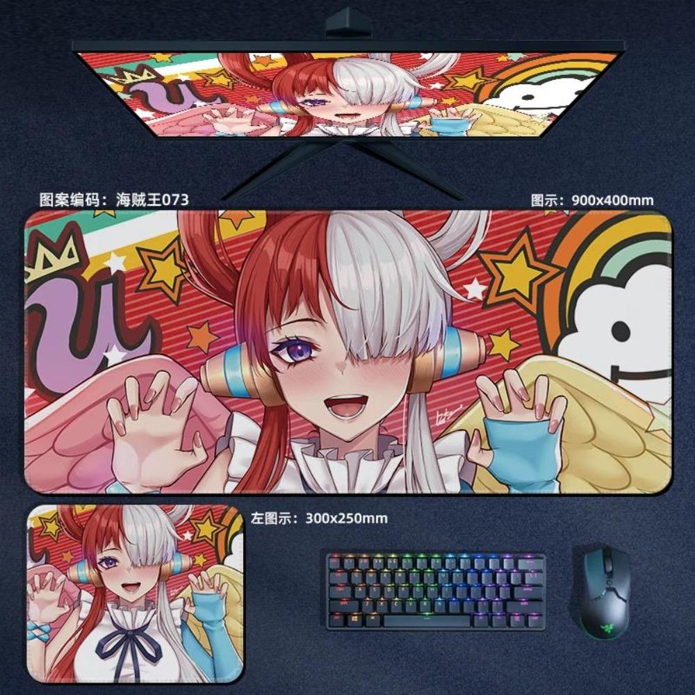 Nautical King Animation Periphery Cute ONE PIECE Leather Mouse Pad Boys Oversized Small E-sports Game Office Computer Keyboard Pad Notebook Table Mat