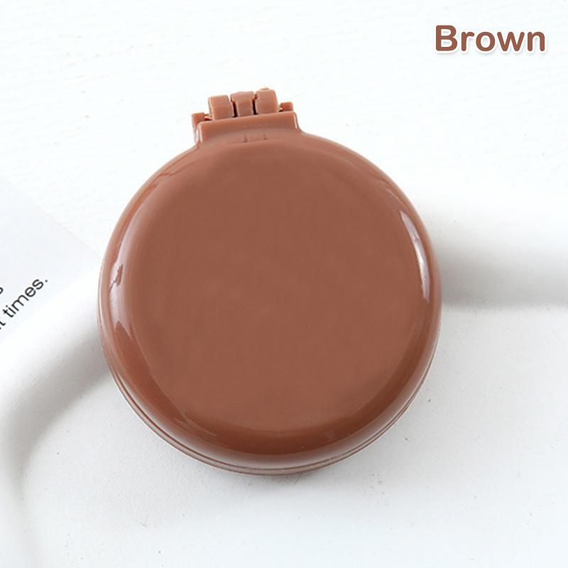 Mini Hair Comb With Mirror Foldable Comb Travel Portable Massage Women Girl Hair Brush Macaron Airbag Comb Styling Tools Gift