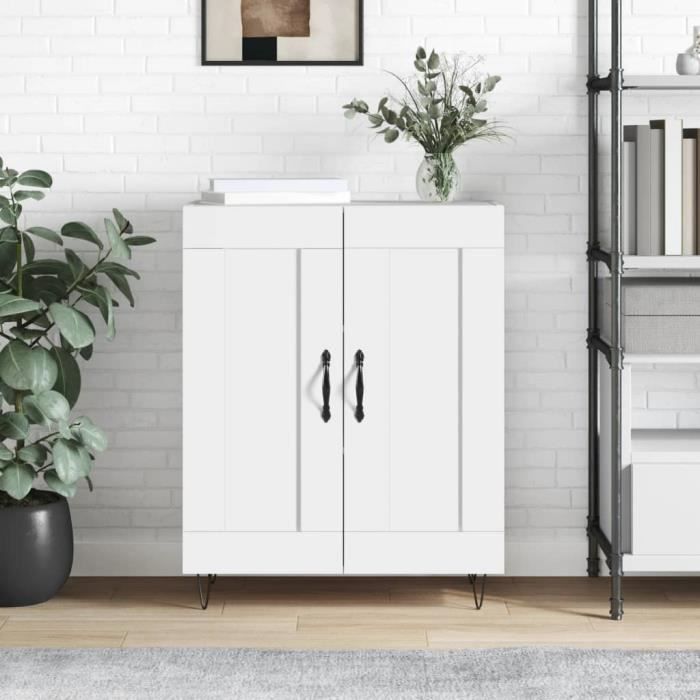 VidaXL Buffet blanc 69,5x34x90 cm bois d'ingénierie 830188