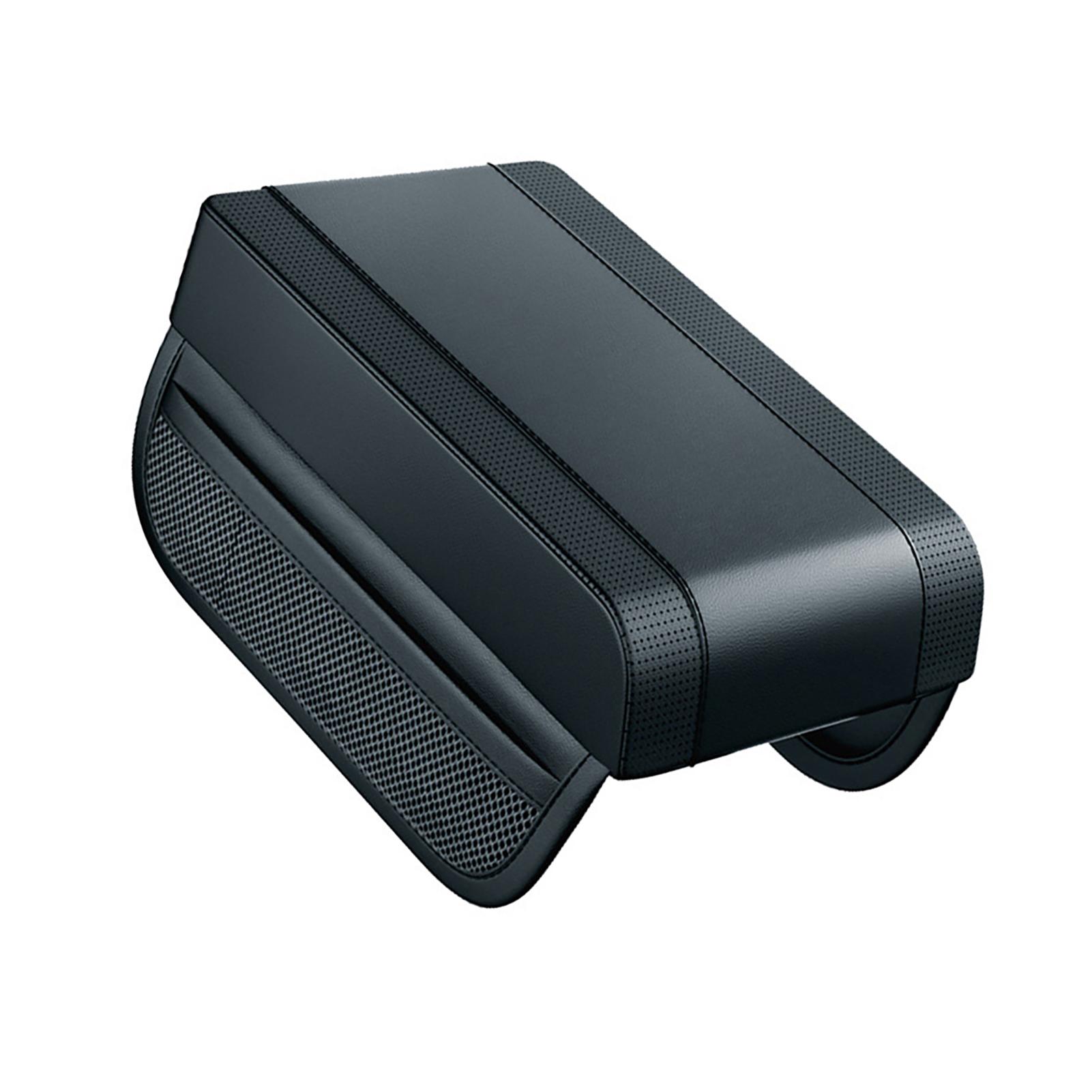 

Car Armrest Storage Box Mat Leather and Memory Foam Car Center Console Cover Armrest Heighten Cover Car Accessories чёрный