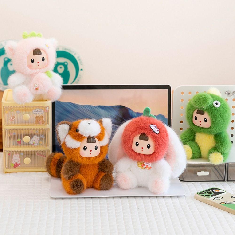 Cartoon Tomato Rabbit Plush Toy Cute Animal Strawberry Cat Doll  Kids Birthday Christmas