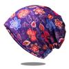 Women's European & American Fashion Breathable Printed Knitted Hat & Neck Warmer