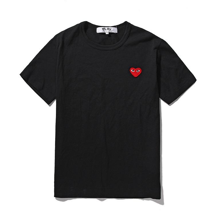 STREETRICH Embroidery T-shirt Women Men Cotton O-neck Short-sleeved Straight Summer Solid T-shirt S