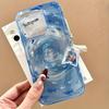 Large‑Hole Swirl Full‑Coverage Anti‑Drop Phone Case for iPhone Series, Stain‑Resistant Fingerprint‑Proof Stylish Gift