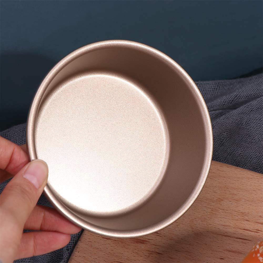 Baking Tool 4 Inch Bread Mold Non Stick Bottom Carbon Steel Hamburger Mold DIY Cake Baking Pan Pudding
