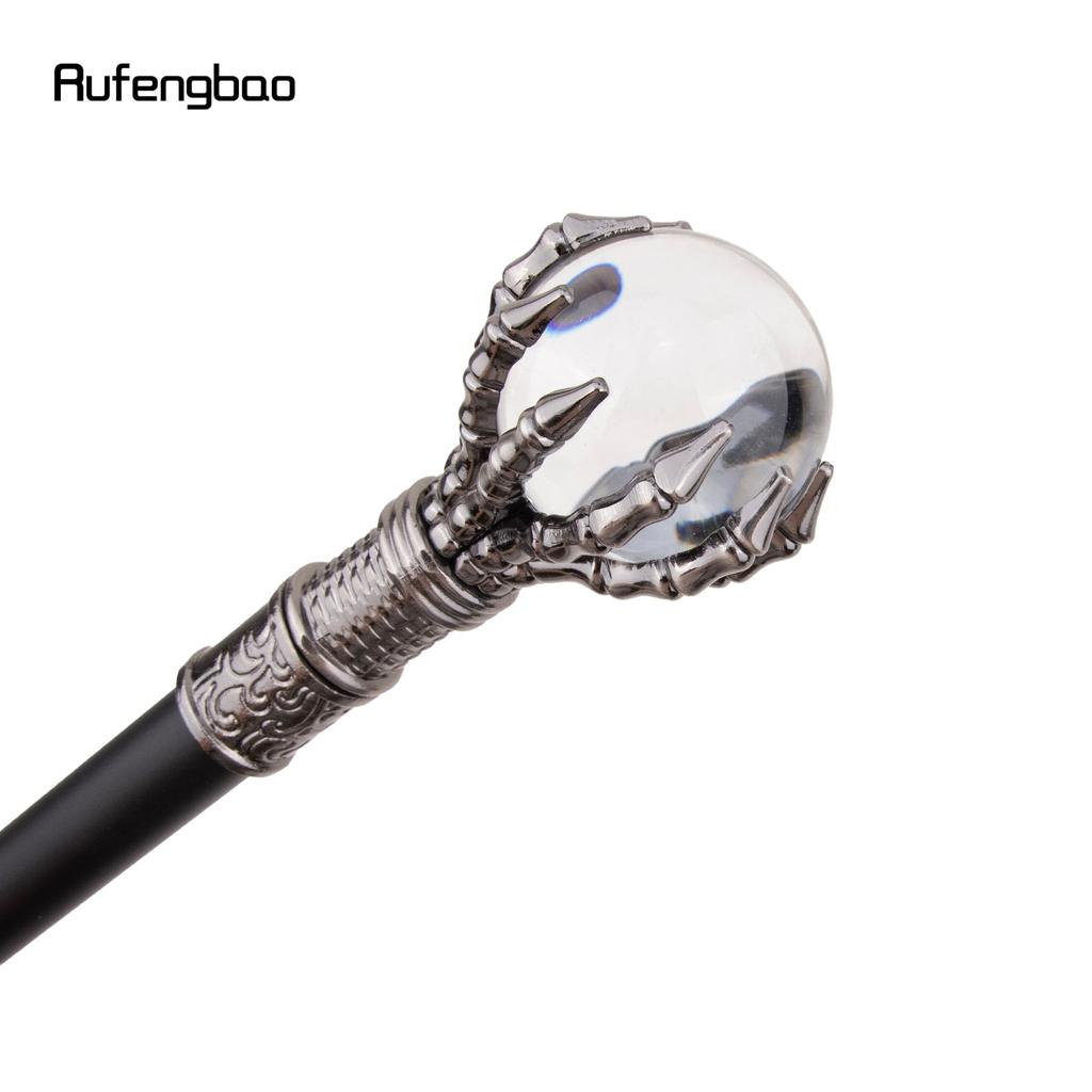 Transparent Glass Ball Steampunk Walking Cane Fashion Decorative Walking Stick Gentleman Luxury Crosier Knob Walking Stick 93cm