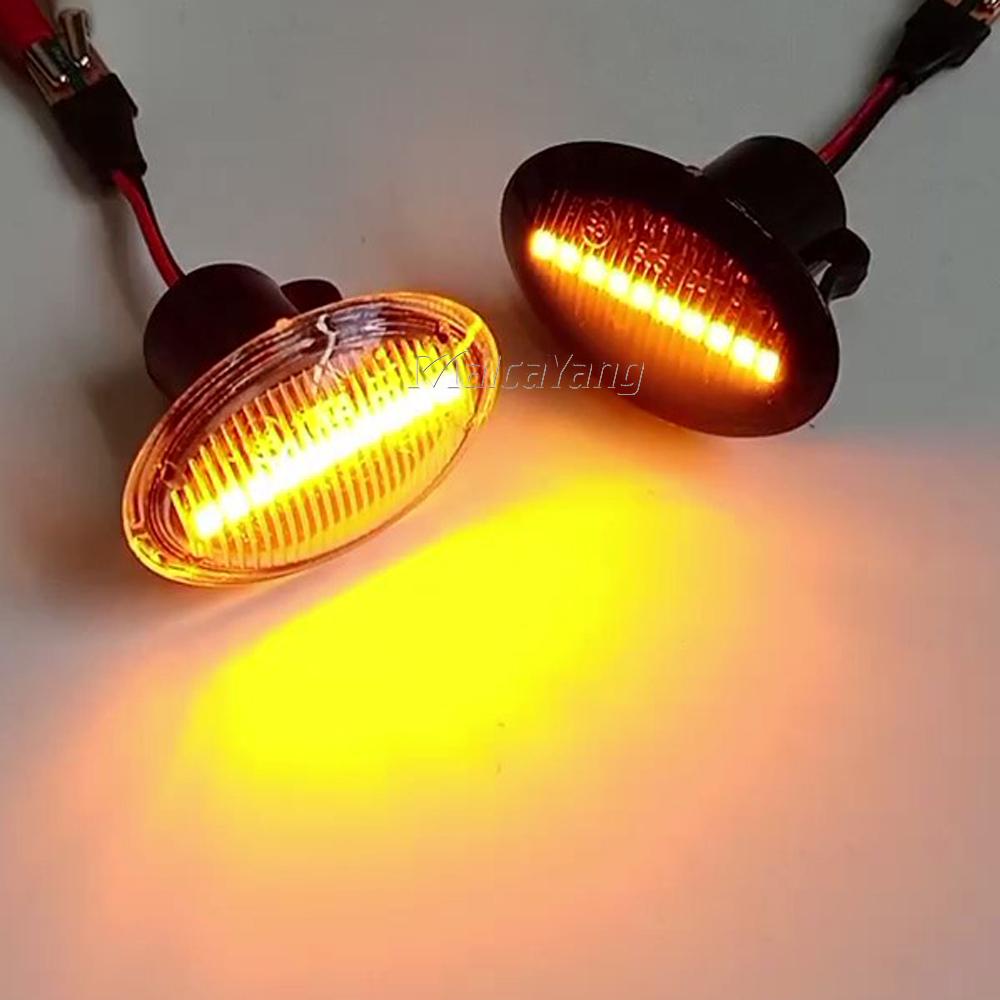 Sequential Flashing LED Turn Signal Side Marker Light For FIAT 4S 63 3P NUOVA 500 ABARTH Ford KA DESDE Lancia YPSILON Maserati