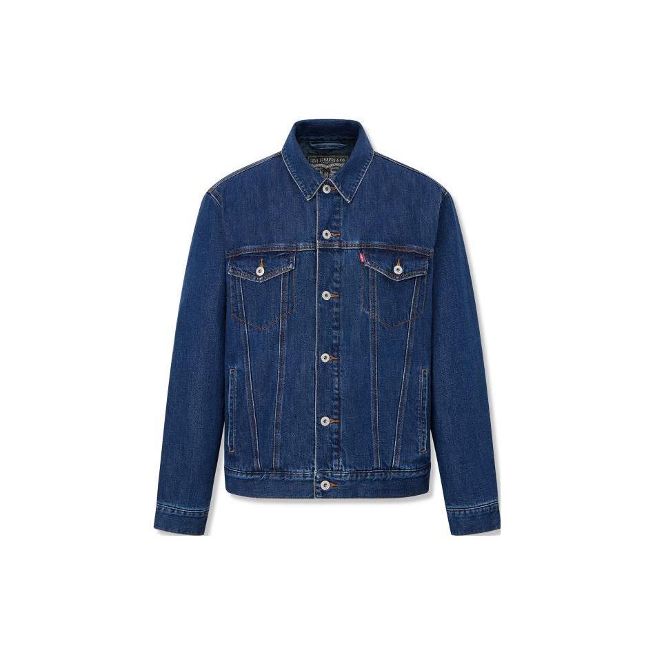 Levi's Denim Jackets Unisex Blue Lapel Moderate Other A8409-0000