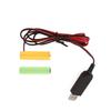 USB 5V 2A To 3V1A Dummy Battery Power Cable Battery Eliminators Line Replace 2x 1.5V LR6 AA Batteries for Toy Remote